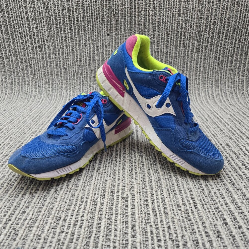 SAUCONY SHADOW 5000 Retro Bright Color Sneakers - Wms US 9.5 - Blue Yellow Pink